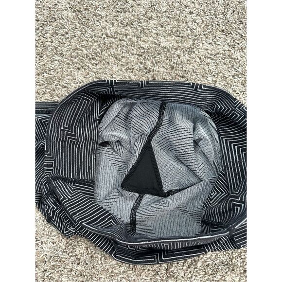 Lululemon Wunder Short 5"' Black/White Pattern High Rise Biker Yoga Training 4 - Picture 5 of 8